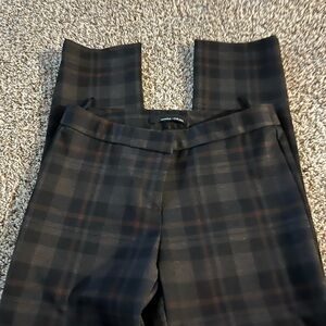 Plaid Trousers in Black and Brown